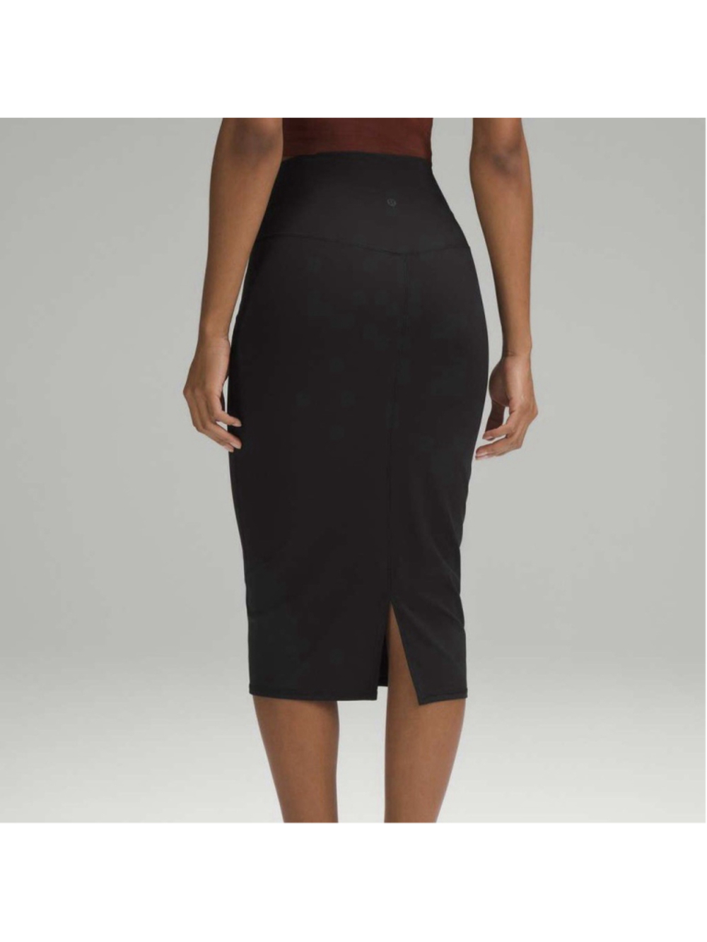 LULULEMON Nulu Slim-Fit High-Rise Skirt Black Women's Sz 6 Athleisure LW8AH0S